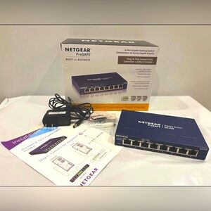 NETGEAR prosafe 8-port gigabit desktop switch GS108
